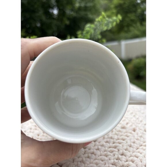 Royal Crown Smug Mug Blue Yellow Flowers Pedestal Mug - Picture 6 of 8